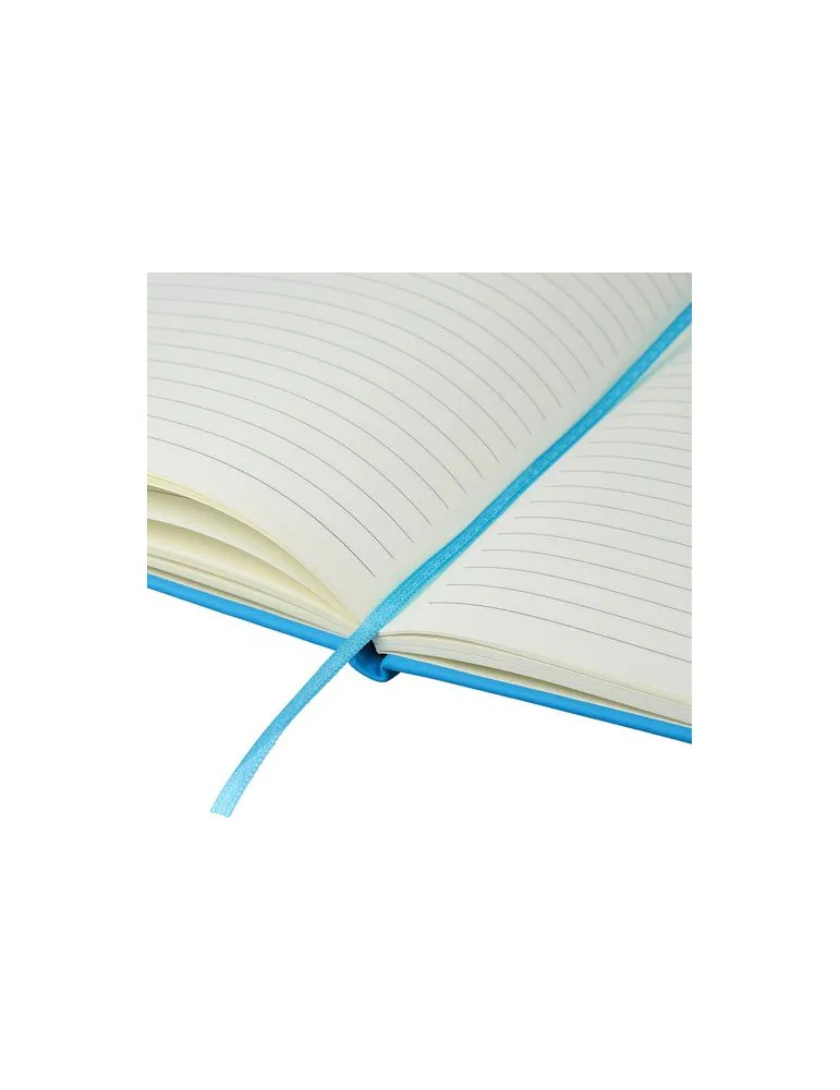 Carnet A5 avec couverture en rPET PU Eamon objet promotionnel éco-responsable