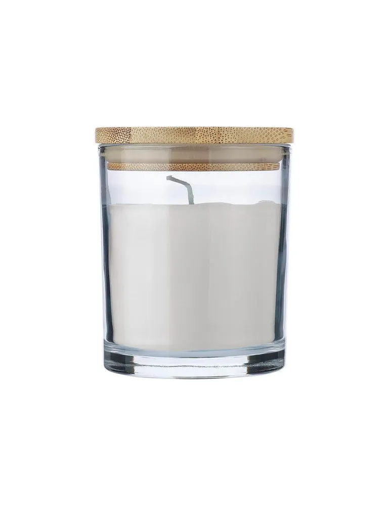 Bougie dans un contenant en verre Riven impression haute définition