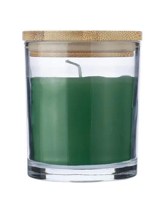 Bougie dans un contenant en verre Riven personnalisable avec votre logo