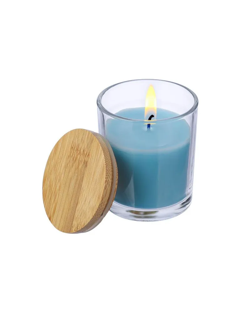 Bougie dans un contenant en verre Riven livraison express 24h 48h