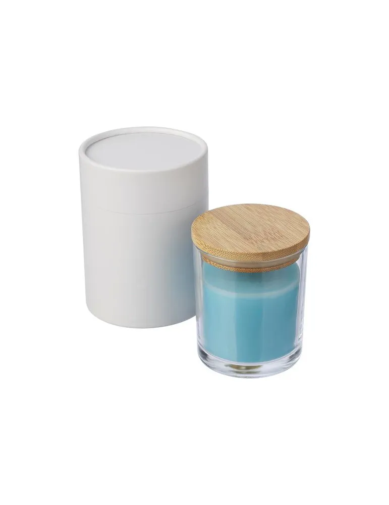 Bougie dans un contenant en verre Riven impression haute définition