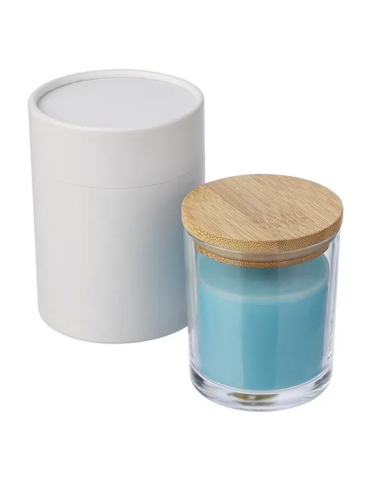 Bougie dans un contenant en verre Riven personnalisation rapide en France