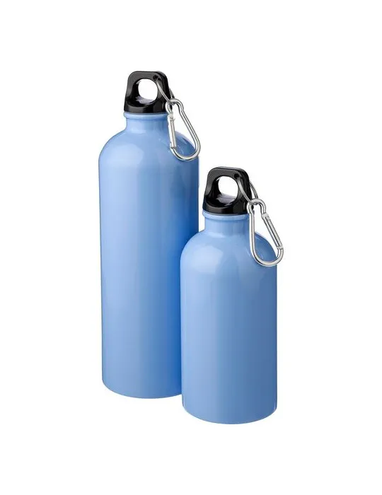 Gourde simple paroi de 400 ml en acier inoxydable recyclé Sable cadeau client original