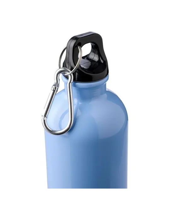 Gourde simple paroi de 400 ml en acier inoxydable recyclé Sable cadeau client original