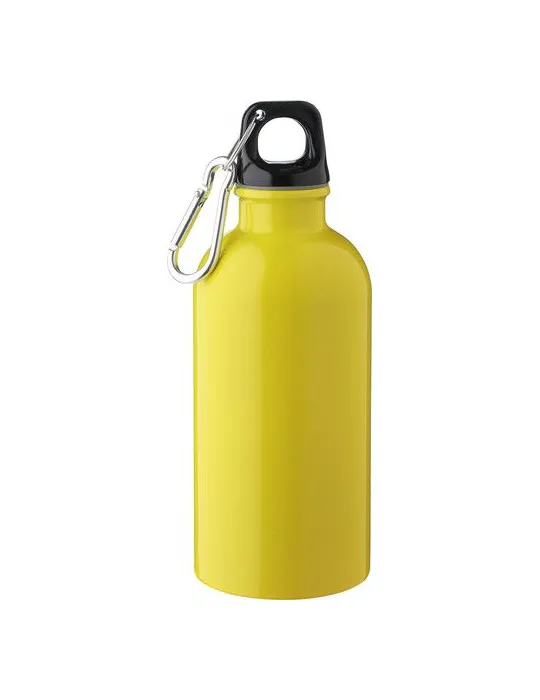 Gourde simple paroi de 400 ml en acier inoxydable recyclé Sable personnalisation rapide en France