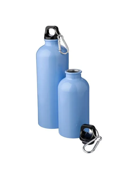 Gourde simple paroi de 400 ml en acier inoxydable recyclé Sable impression haute définition