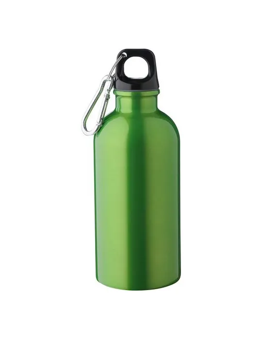 Gourde simple paroi de 400 ml en acier inoxydable recyclé Sable objet promotionnel éco-responsable