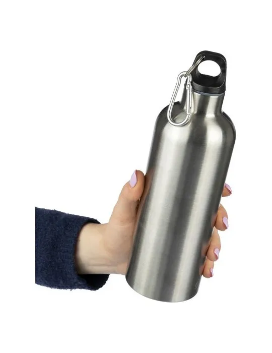 Gourde simple paroi de 750 ml en acier inoxydable recyclé Emeric goodies publicitaire événementiel