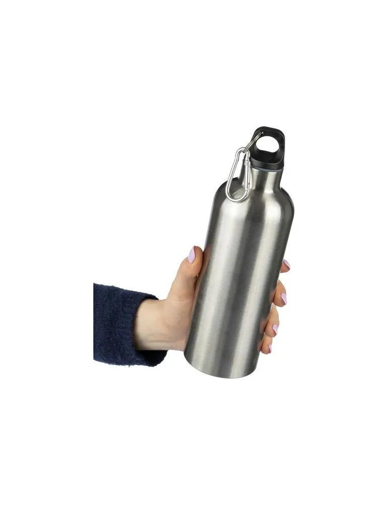 Gourde simple paroi de 750 ml en acier inoxydable recyclé Emeric cadeau entreprise pas cher