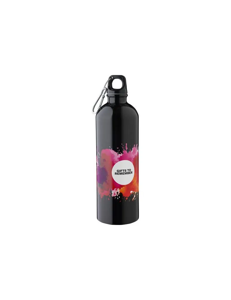 Gourde simple paroi de 750 ml en acier inoxydable recyclé Emeric impression logo haute qualité