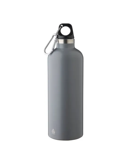 Gourde double paroi de 500 ml en acier inoxydable recyclé Lysandra personnalisable avec votre logo