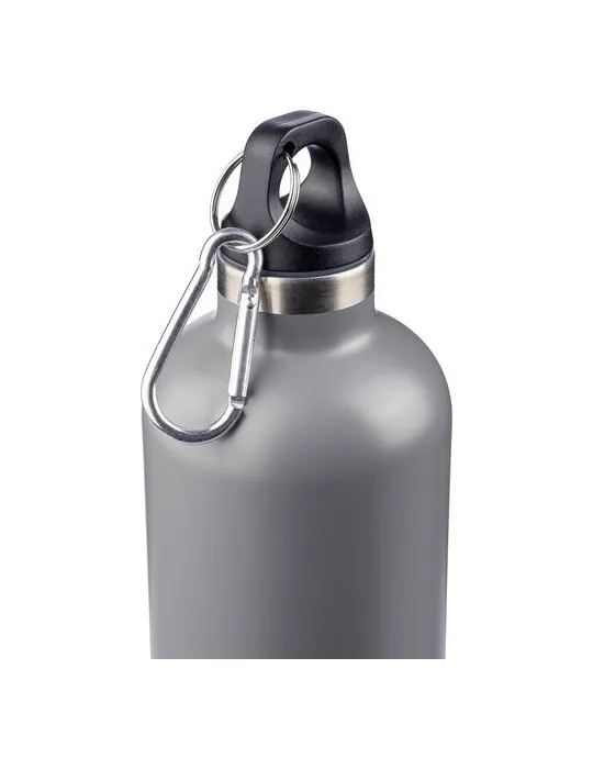 Gourde double paroi de 500 ml en acier inoxydable recyclé Lysandra objet promotionnel éco-responsable