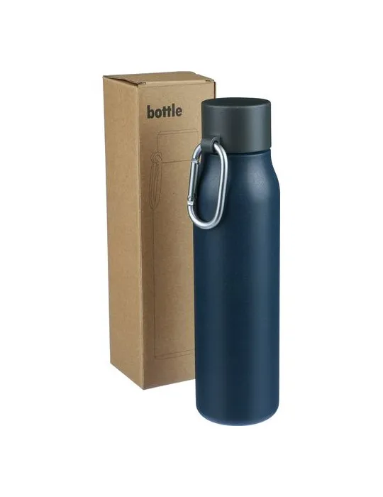 Gourde double paroi de 600 ml en acier inoxydable recyclé Cassian cadeau affaires élégant