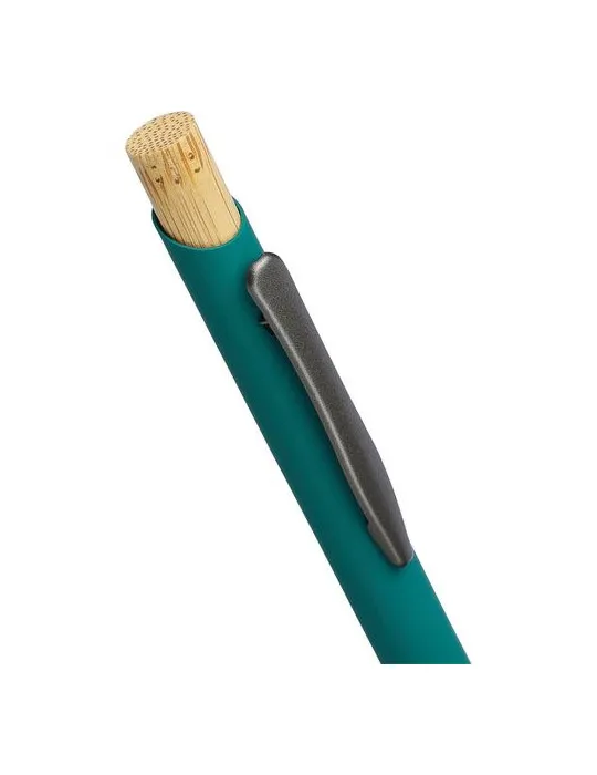 Stylo bille en aluminium recyclé toucher gomme Calandra personnalisable avec votre logo