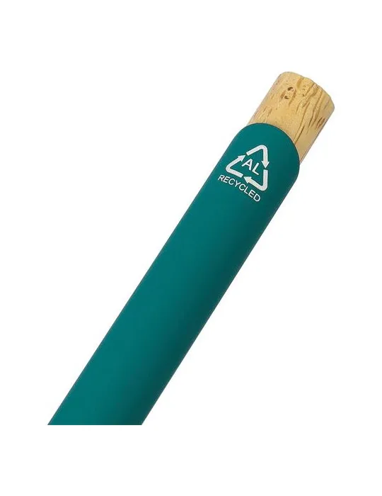 Stylo bille en aluminium recyclé toucher gomme Calandra impression logo haute qualité