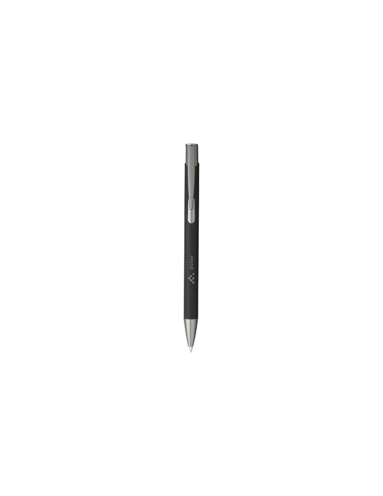 Ebony Soft RCS Recycled Alu SoftTouch stylo objet promotionnel éco-responsable