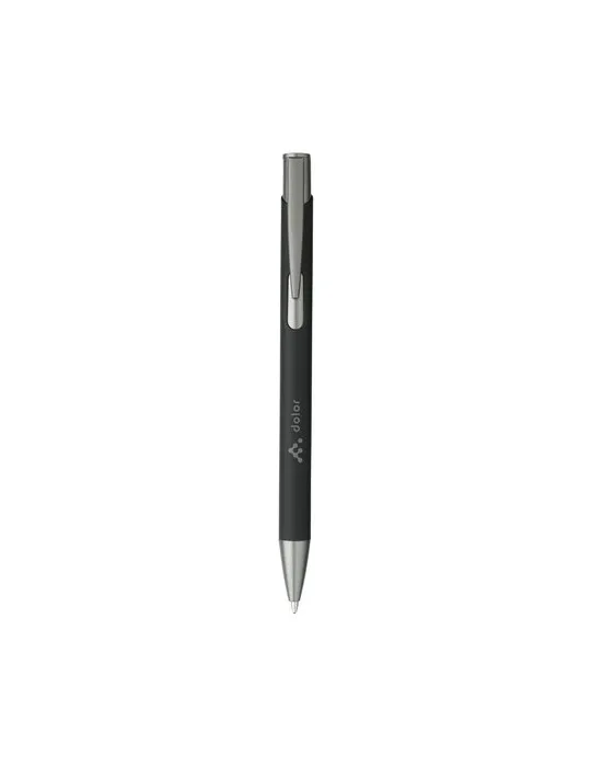 Ebony Soft RCS Recycled Alu SoftTouch stylo objet promotionnel éco-responsable
