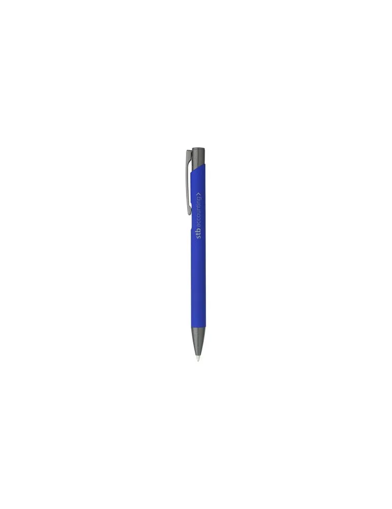 Ebony Soft RCS Recycled Alu SoftTouch stylo cadeau entreprise pas cher