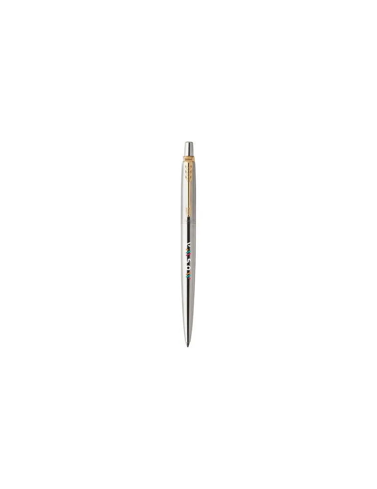 Parker Jotter Stylo recyclé en acier inox - bleu