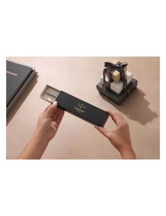 Parker Jotter Stylo recyclé en acier inox - bleu livraison express 24h 48h