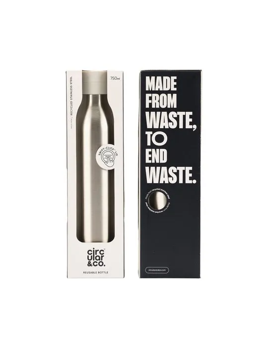 Circular&Co Recycled Stainless Steel Bottle 750 ml livraison express 24h 48h