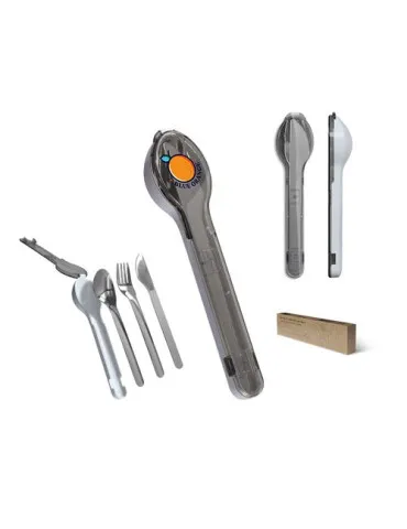 SET DE 3 COUVERTS EN INOX DANS BOITIER RIGIDE