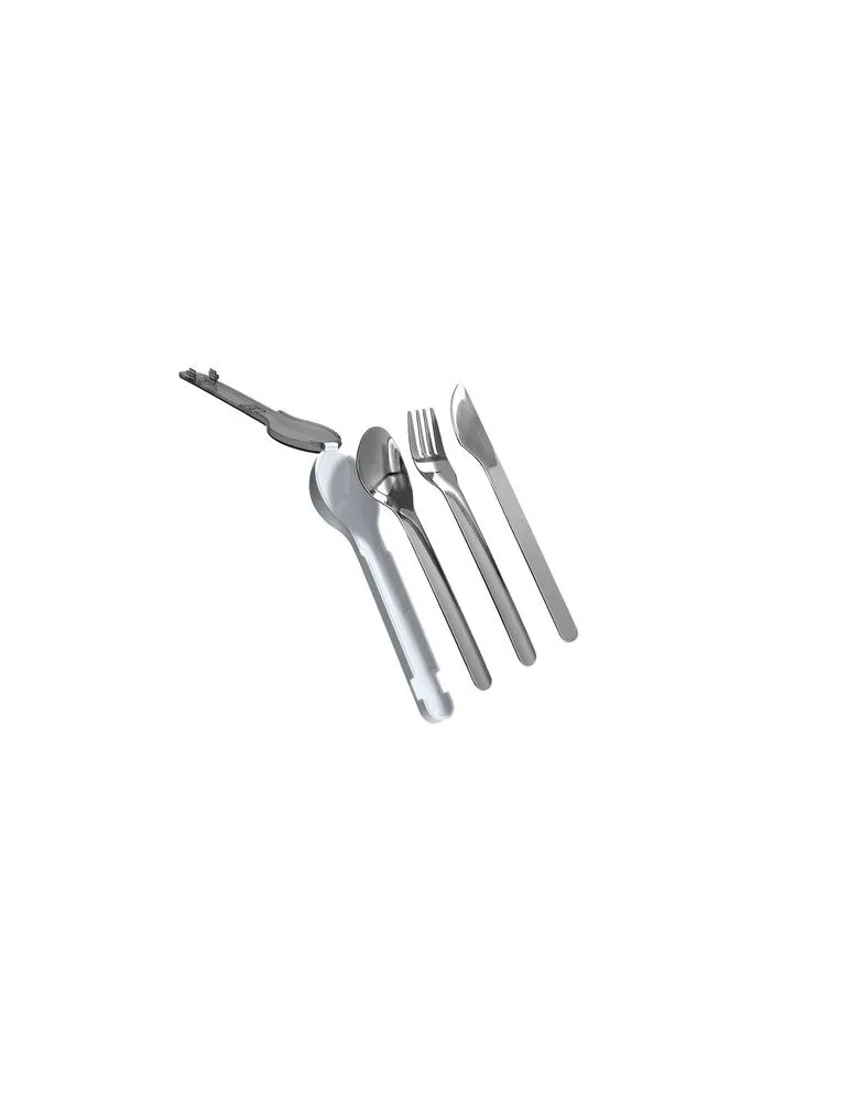 SET DE 3 COUVERTS EN INOX DANS BOITIER RIGIDE impression haute définition