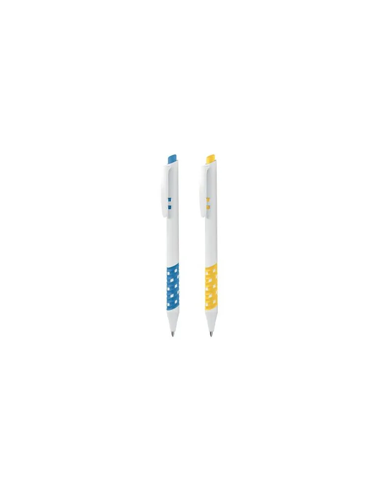 STYLO BILLE PLASTIQUE ECRITURE BLEU cadeau entreprise pas cher