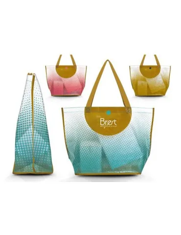 SAC SHOPPING EN POLYETHYLENE TISSE LAMINE
