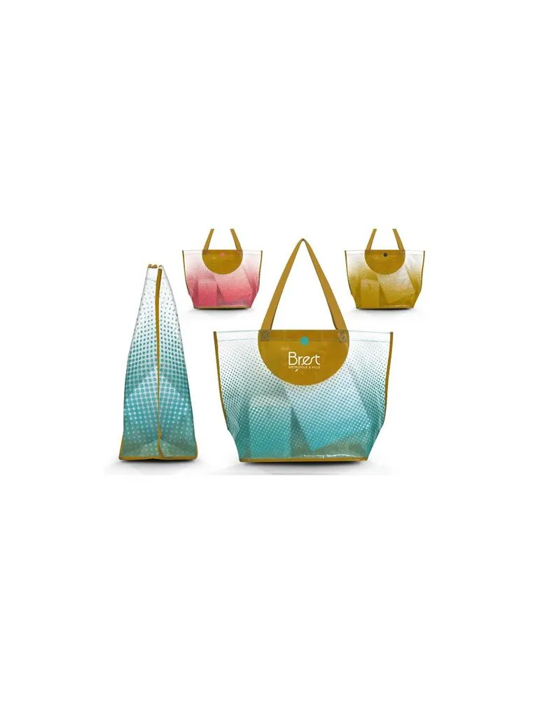 SAC SHOPPING EN POLYETHYLENE TISSE LAMINE