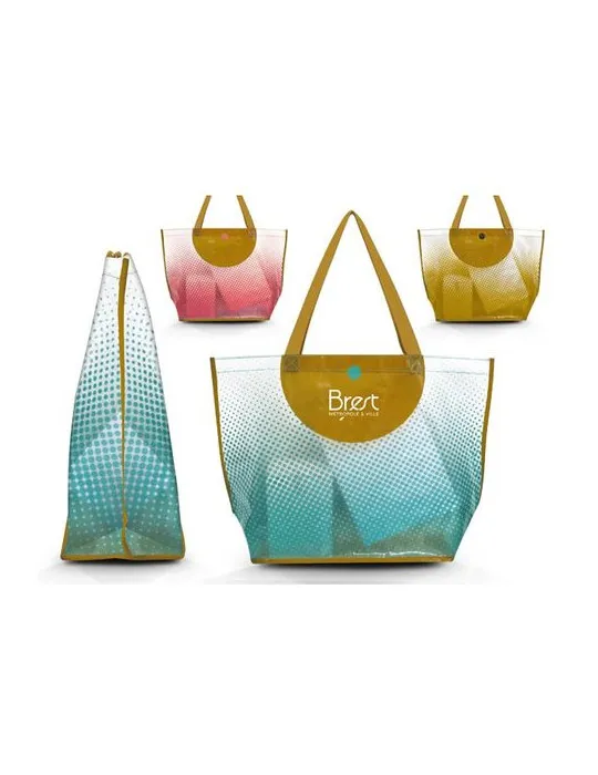 SAC SHOPPING EN POLYETHYLENE TISSE LAMINE