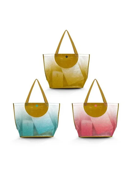 SAC SHOPPING EN POLYETHYLENE TISSE LAMINE personnalisable avec votre logo