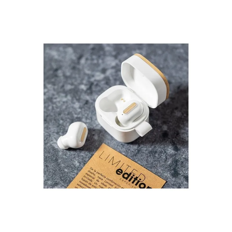 Casque Bluetooth Écologique Personnalisé pas cher - Zoe Écouteurs Matières : bois Couleurs : bois objet promotionnel éco-respons