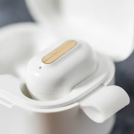 Casque Bluetooth Écologique Personnalisé pas cher - Zoe Écouteurs Matières : bois Couleurs : bois personnalisation rapide en Fra