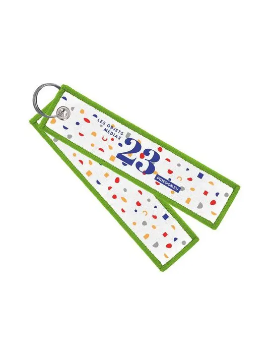 PORTE-CLE TISSE impression haute définition