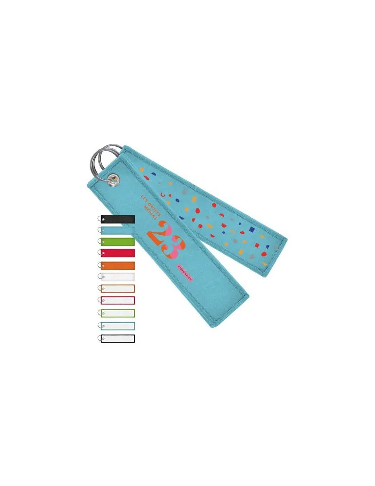 PORTE-CLE TISSE marquage laser ultra précis