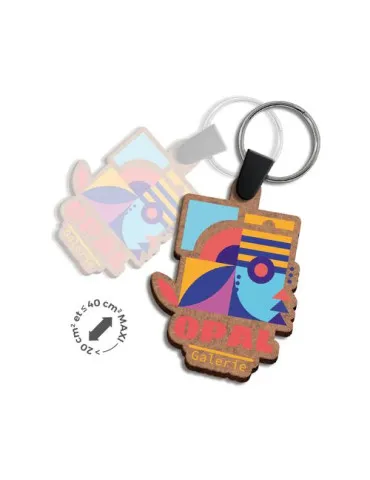 PORTE CLE CREATION MDF EP 3mm ENTRE 20 cm2 ET 40 cm2