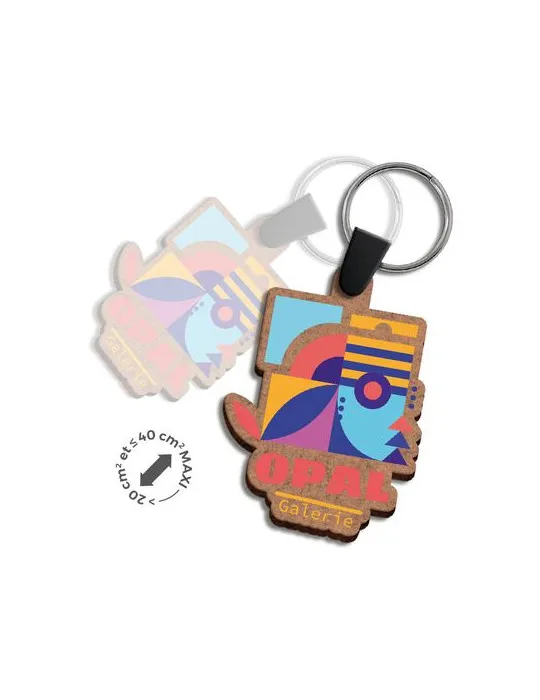 PORTE CLE CREATION MDF EP 3mm ENTRE 20 cm2 ET 40 cm2