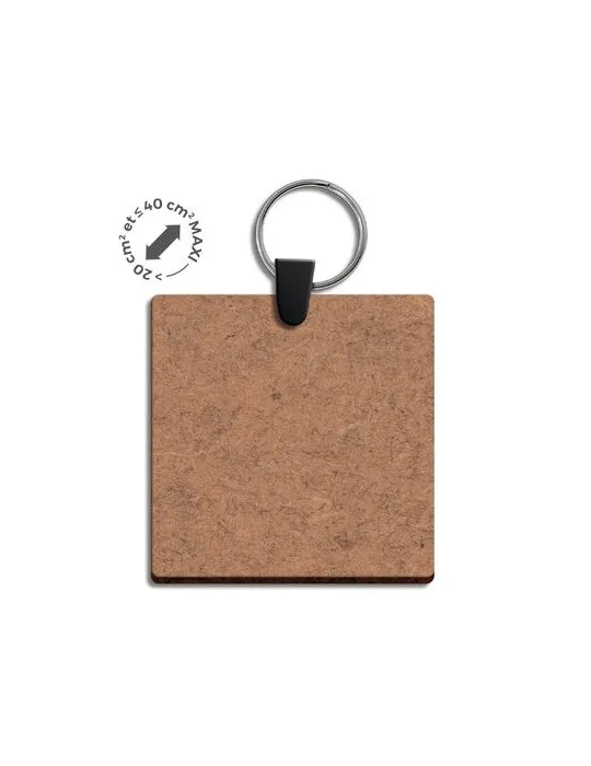 PORTE CLE CREATION MDF EP 3mm ENTRE 20 cm2 ET 40 cm2 personnalisable avec votre logo
