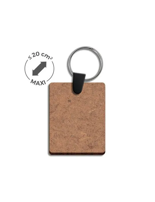 PORTE CLE CREATION MDF EP 3 mm MAXI 20 cm2 personnalisable avec votre logo