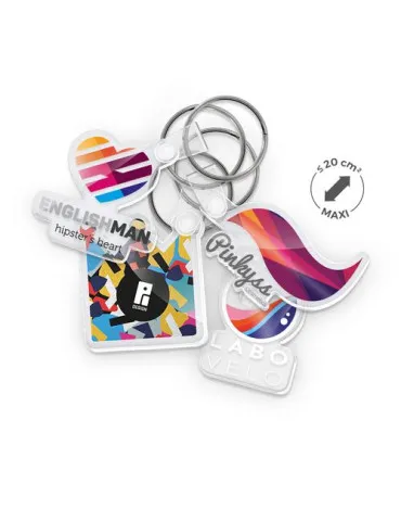 PORTE CLE CREATION PMMA EP 3mm MAXI 20 cm2