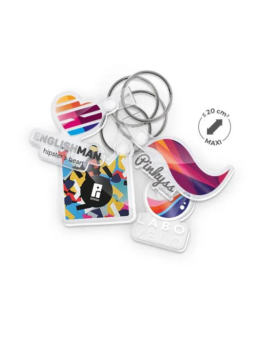 PORTE CLE CREATION PMMA EP 3mm MAXI 20 cm2