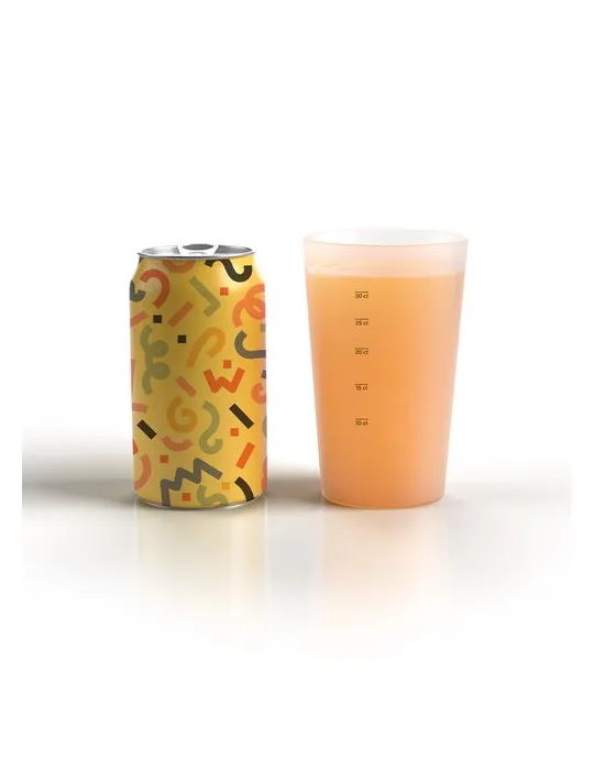 GOBELET PLASTIQUE REUTILISABLE 39 cl RAS BORD personnalisation sur mesure