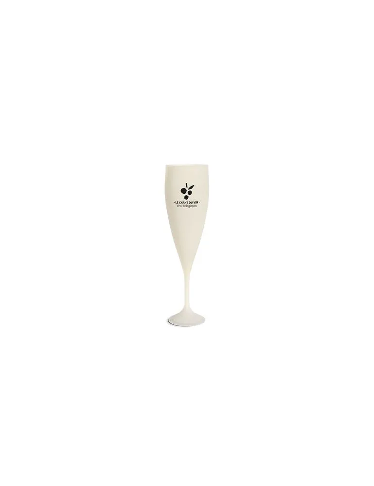 FLUTE A CHAMPAGNE REUTILISABLE EN BIOCOMPOSITE 14 cl RAS BORD