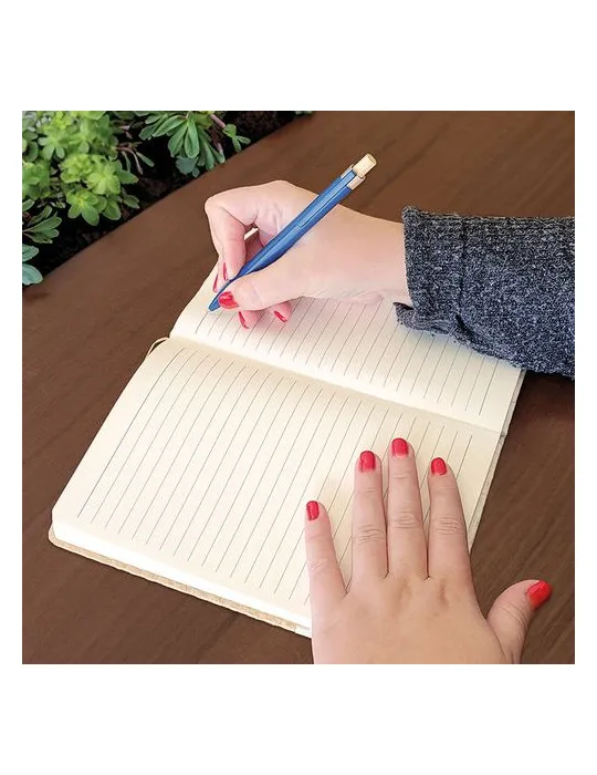 CARNET A5 COUVERTURE COTON ET FIBRES DE BAMBOU marquage laser ultra précis