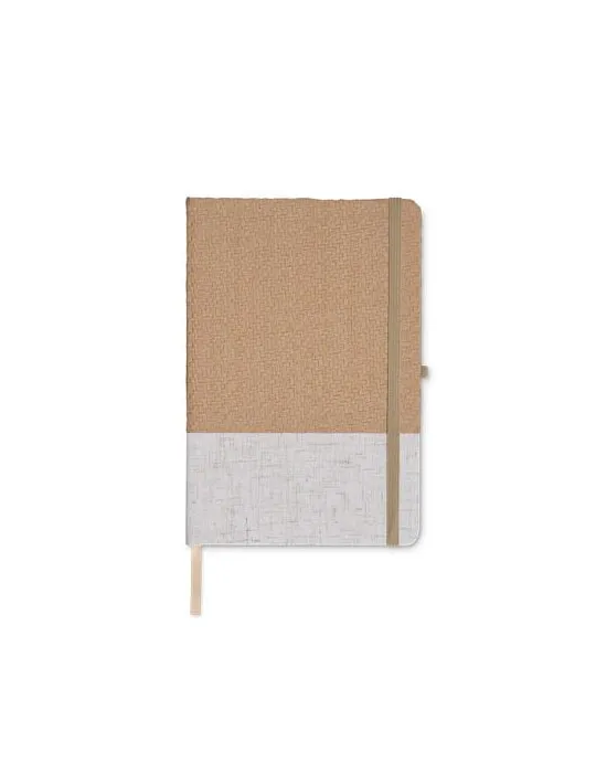 CARNET A5 COUVERTURE COTON ET FIBRES DE BAMBOU livraison express 24h 48h