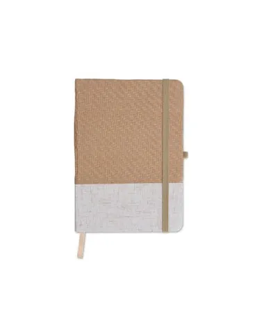 CARNET B6 COUVERTURE COTON ET FIBRES DE BAMBOU 2