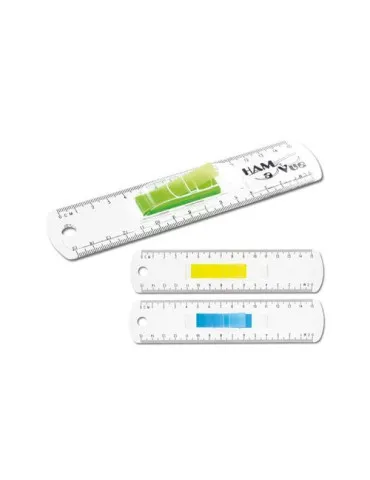 REGLE TRANSPARENTE 15 CM AVEC MARQUE PAGE