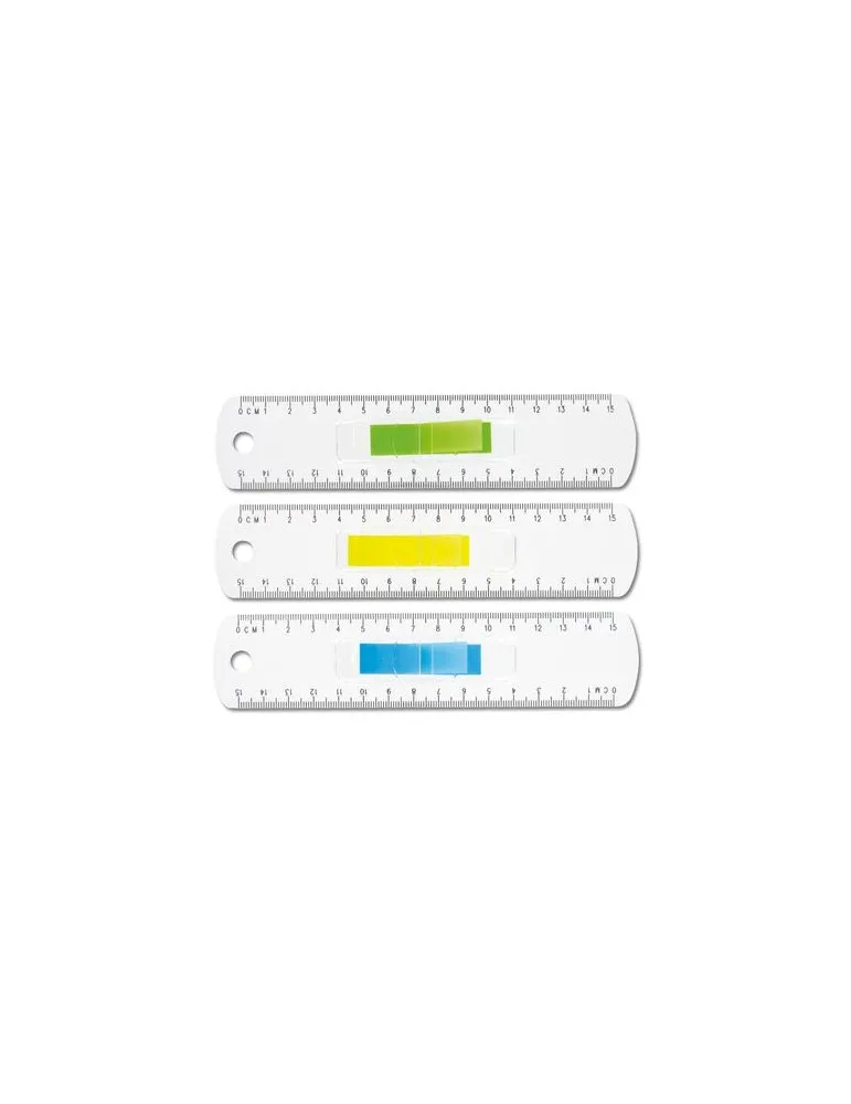 REGLE TRANSPARENTE 15 CM AVEC MARQUE PAGE