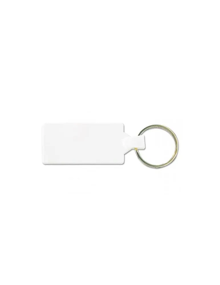 PORTE CLES RECTANGLE 55x28 mm (anneau 25 mm) personnalisable avec votre logo